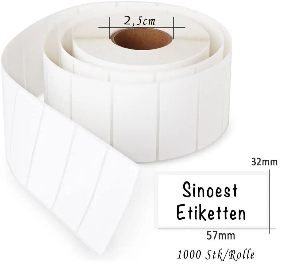 MFLABEL premium isekleepuvad etikettide rullid — köögi ja – detailne vaade