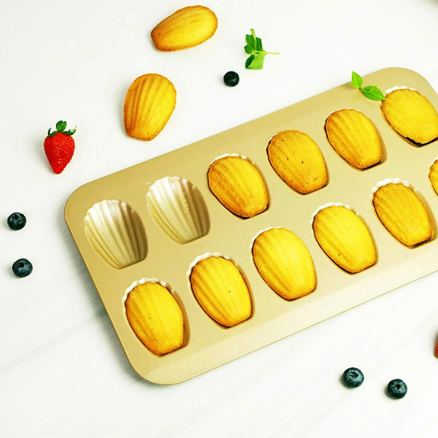 Ponixa kuldne Madeleine-vorm – madeleine-vormid – kasutusnäide