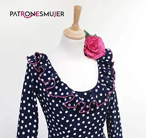 PATRONESMUJER paberist flamenco-kleidi mustrilõige DIY kingiks – lisavaade