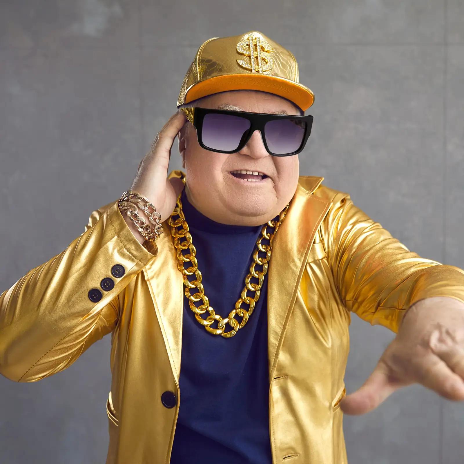 Peirich retro hip-hop komplekt – kostüüm ja aksessuaarid – pilt 6