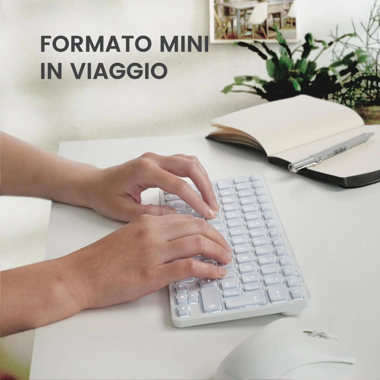 Perixx kerge mini‑tastatuur taustvalgustuse ja USB‑C laadimisega – pilt 6