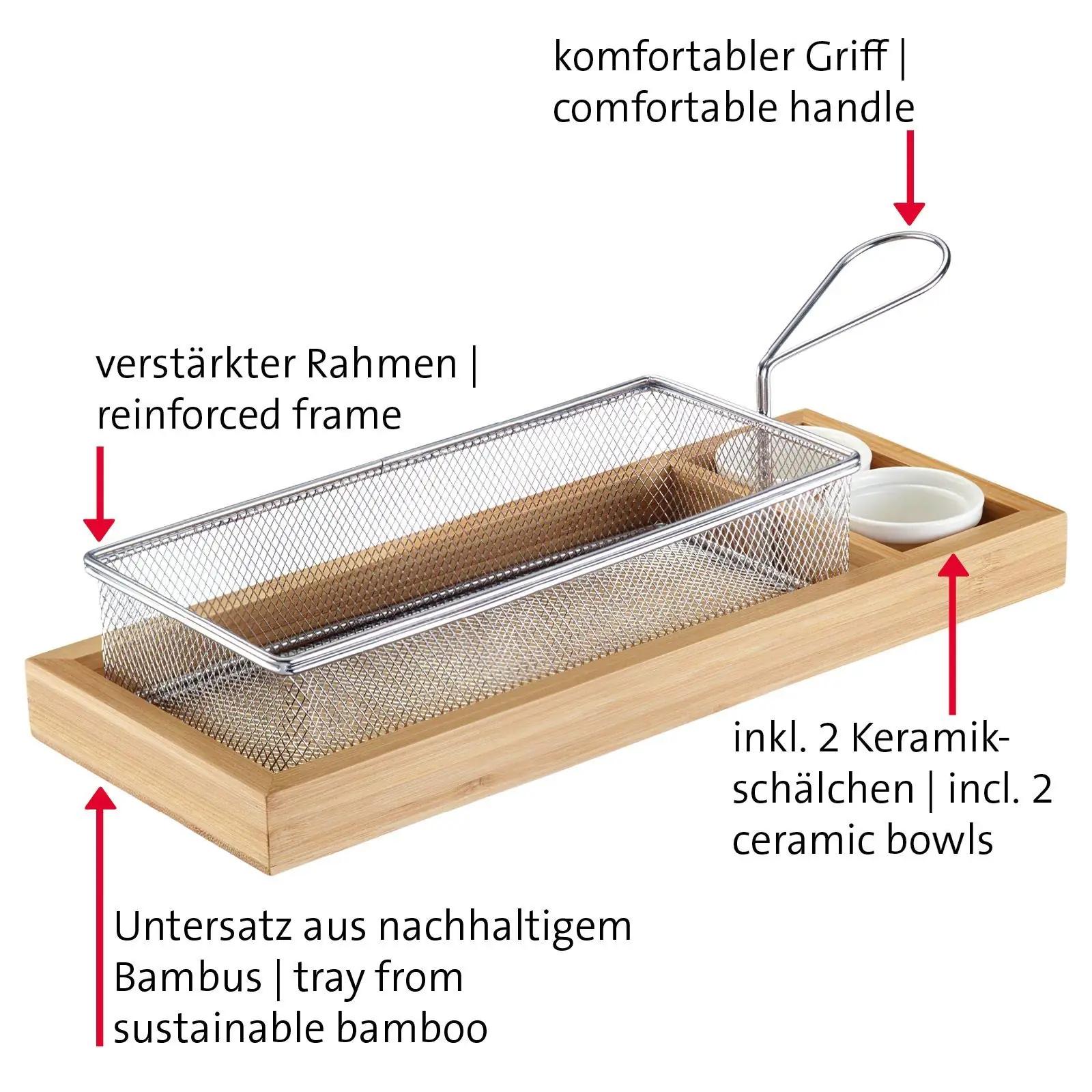 Westmark stiilne bambus-serveerimisset – keramikuga – pilt 7