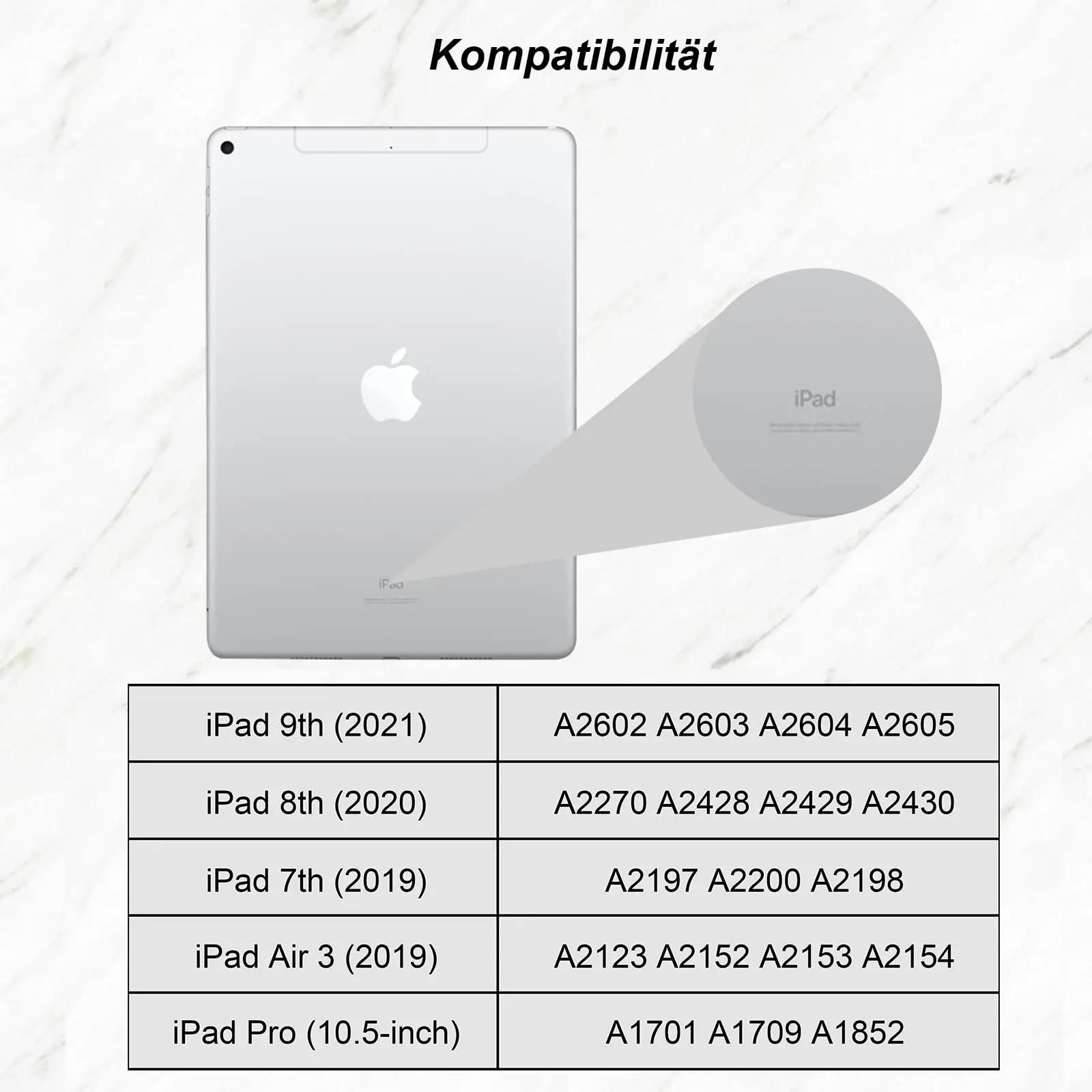 Seagtigau iPad 10.2 10.5 hülle mit tastatur klaviatuurid – detailne lähivaade