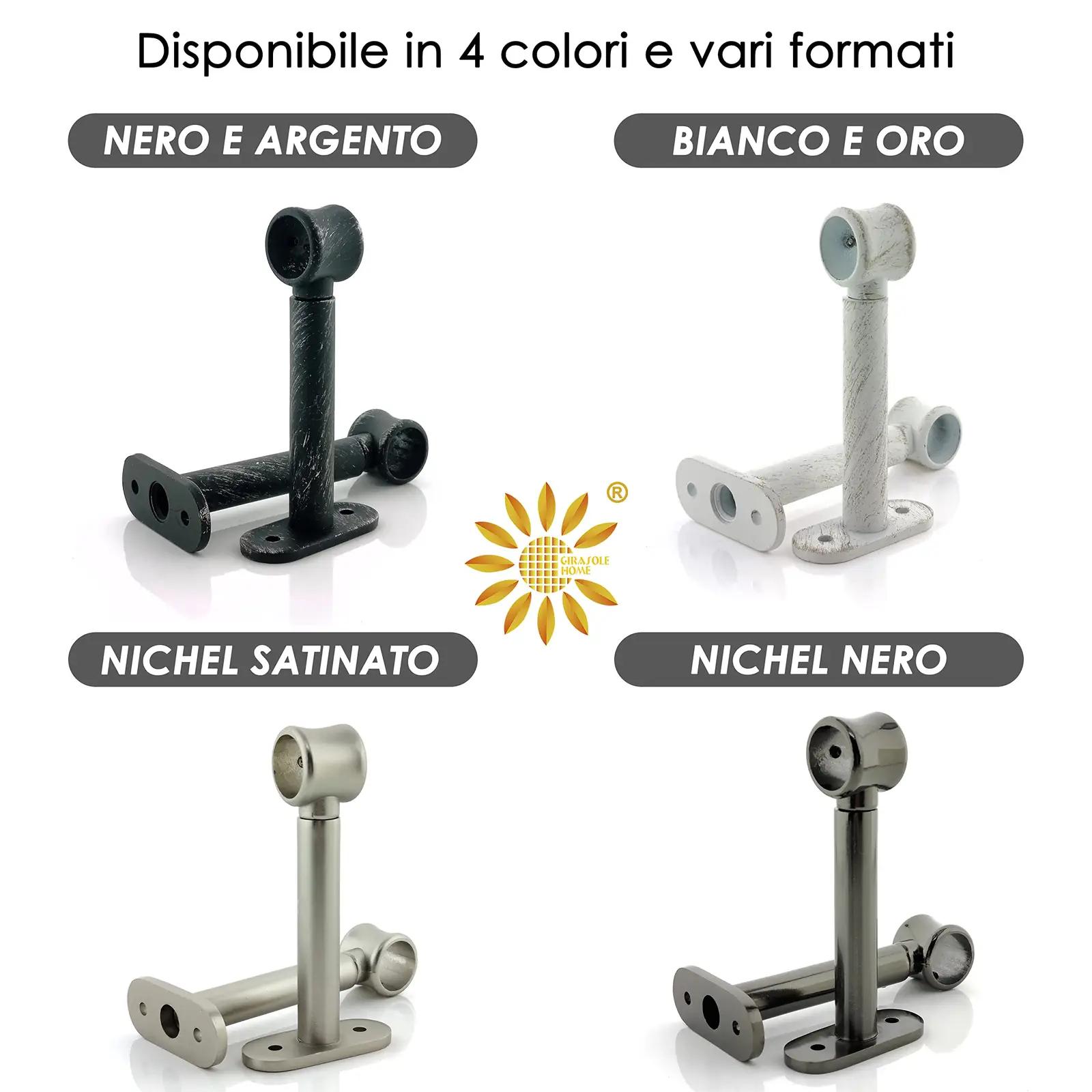 GIRASOLE HOME tugev zinkkinnitus gardinapulgale, must – lisavaade