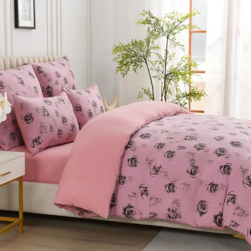 Gezu pehme mikrofliisist voodipesu 220×240 cm roos – pakend ja tarvikud