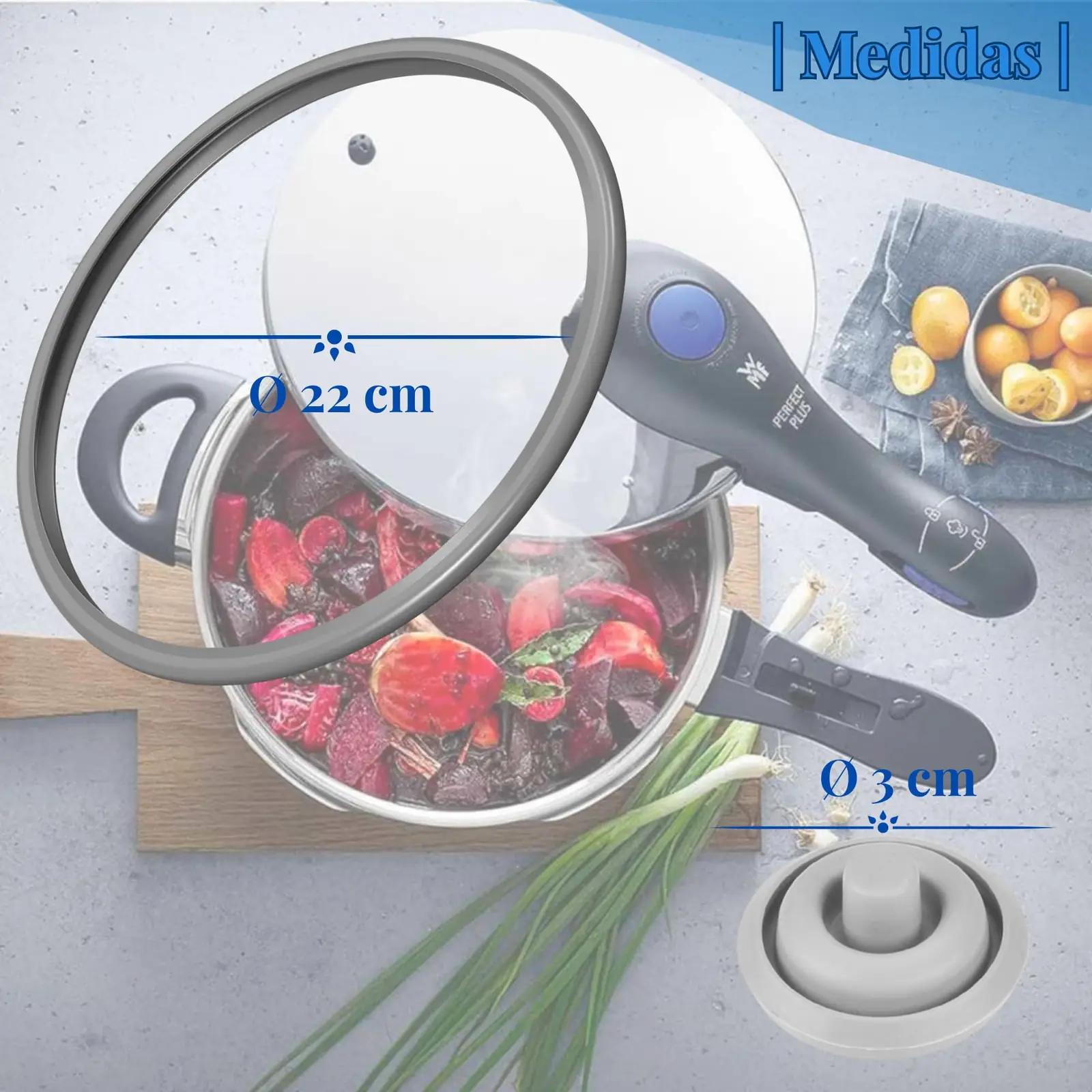 DROCODO silikoonist tihendite komplekt 22 cm-pottidele – kasutusnäide