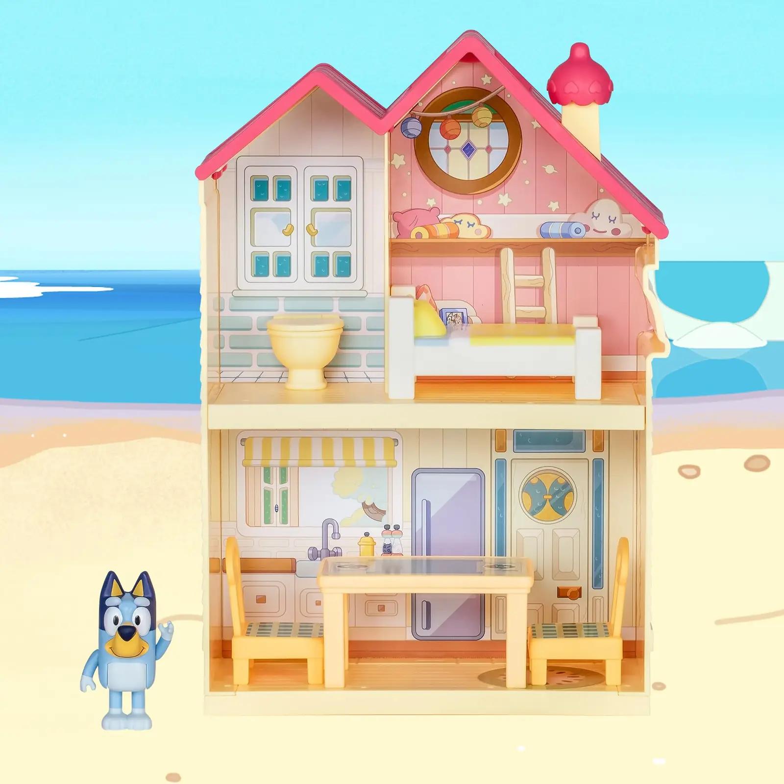 BlueY miniatuurne Heeler majake mängimiseks ja kaasavõtmiseks – pakend ja tarvikud