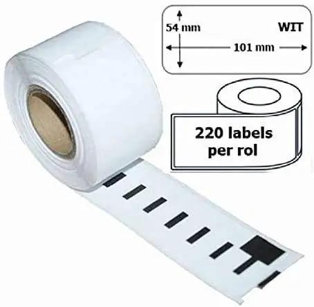 INK BELLIVE paberetiketid 54×101 mm – täpsed aadressiletikud – pakend ja tarvikud