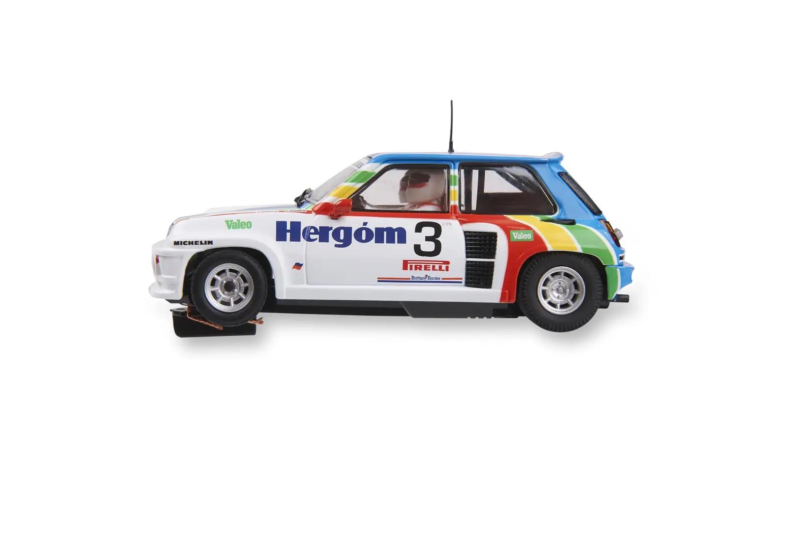 Scalextric Renault 5 Turbo – detailne 1:32 slotauto kingiks – pakend ja tarvikud