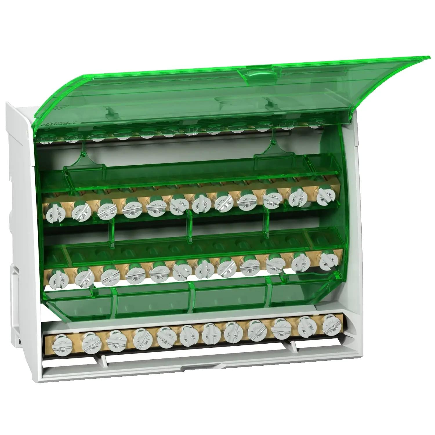 Schneider Electric vastupidav ja kompaktne jaotusklemm 4P 125A – detailne vaade