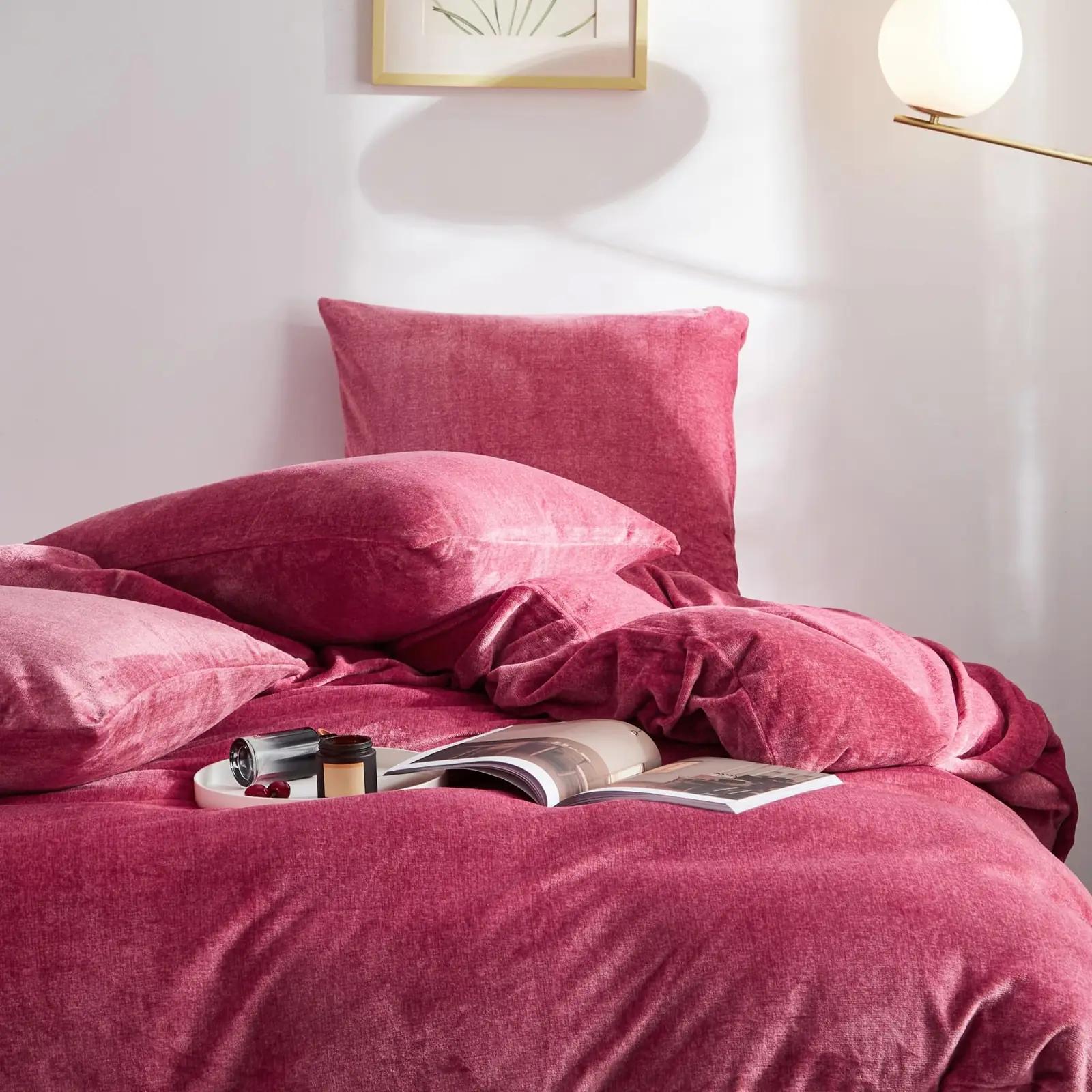 YASMENG pehme flanellist voodipesukomplekt – soe ja elegantne – pilt 8