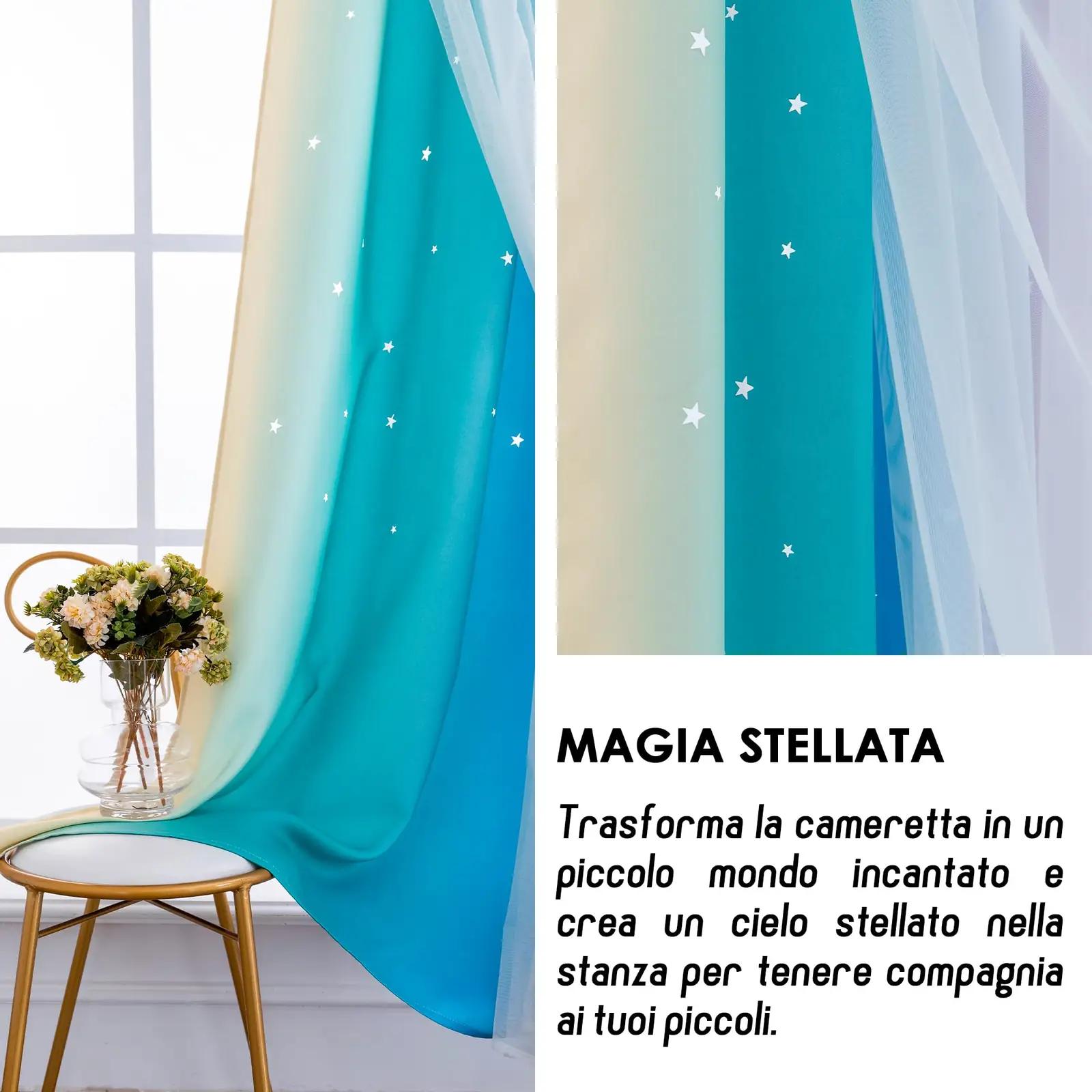 GIRASOLE HOME pehme tähemustriga kardin magamistuppa – pilt 7