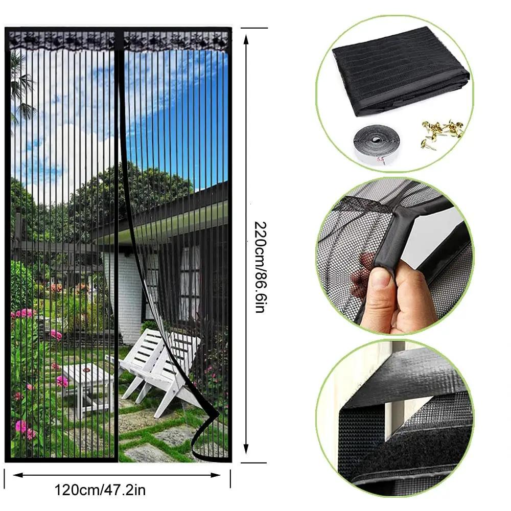 SUNJUN putukavõrk uksesse 120×220 cm — lihtne paigaldada – pakend ja tarvikud