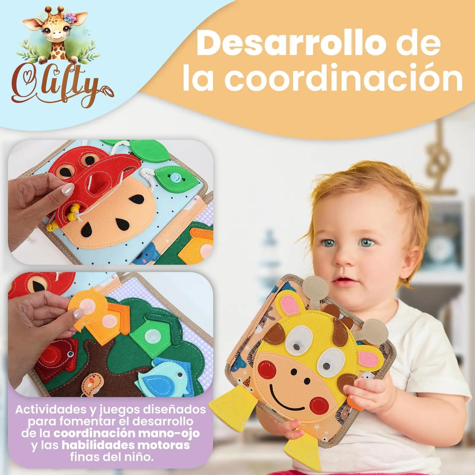 Olifty Montessori-sensorraamat beebile — filz-mänguasi arenguks – lisavaade
