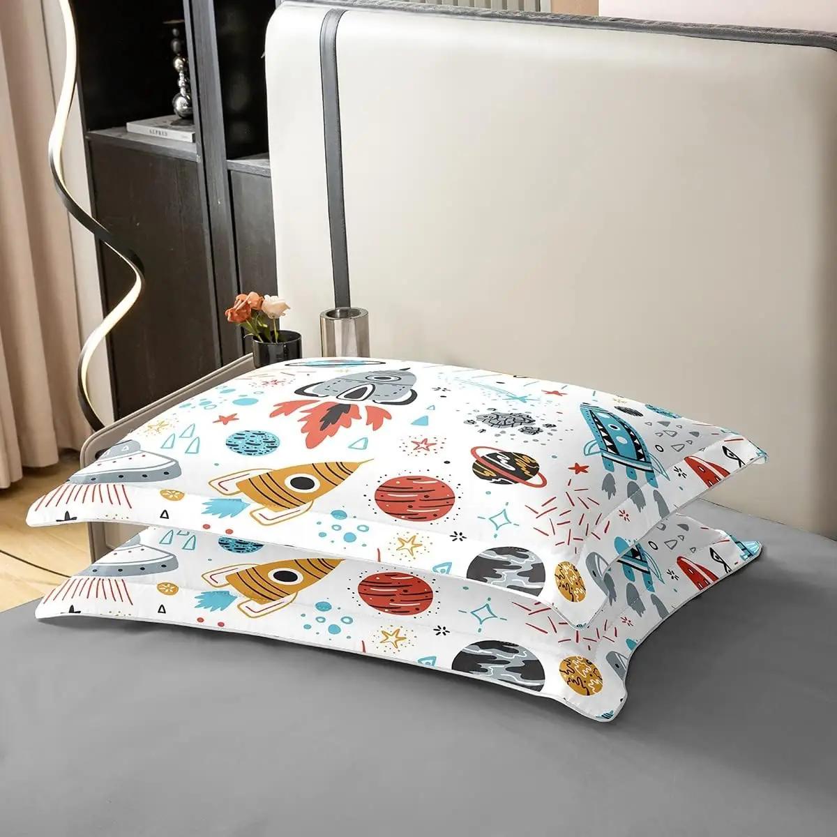 Homewish ökoloogiline voodipesu 140×200 cm laste kosmosemotiiv – lisavaade