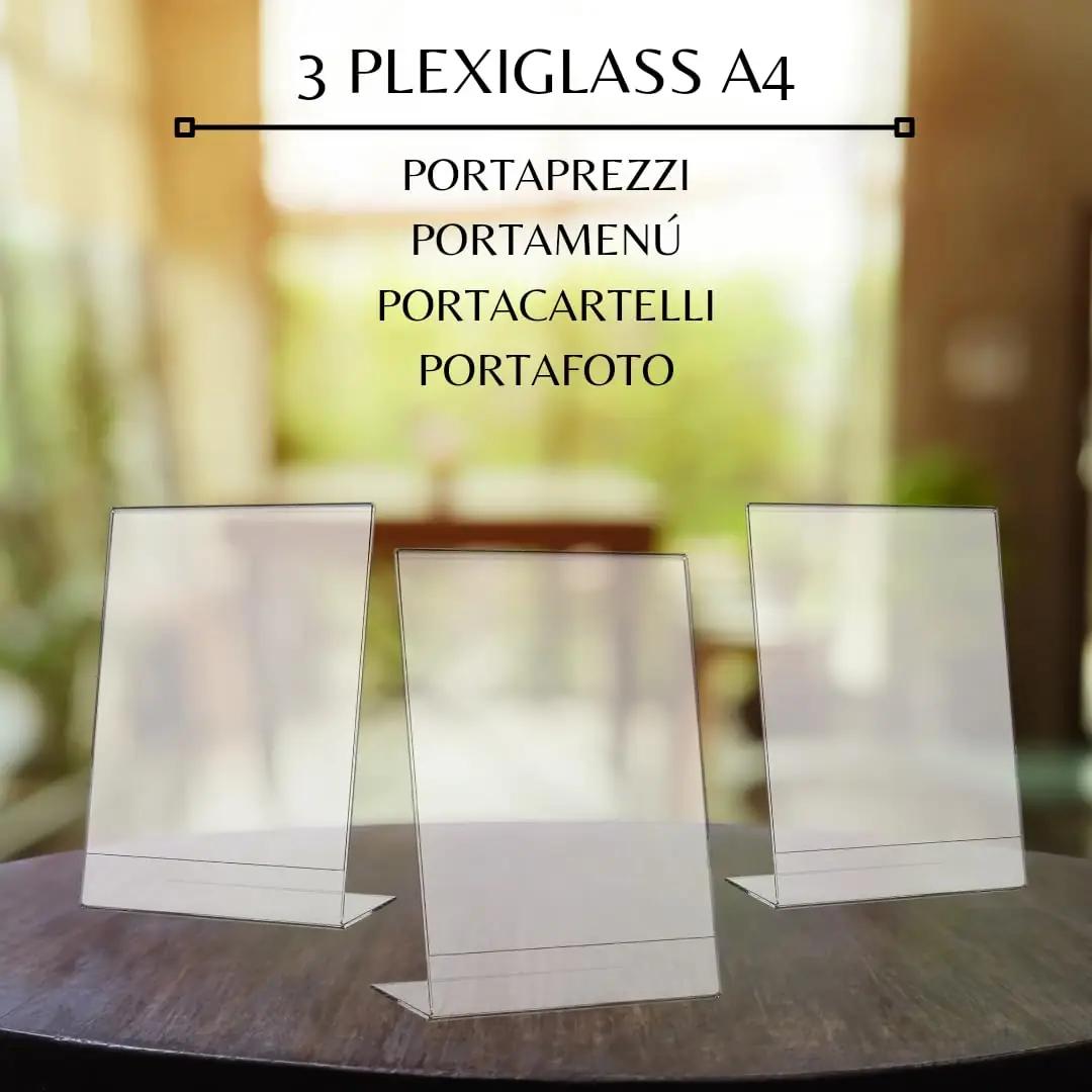 PAJADA läbipaistev A4 plexiglas menüü- ja hinnatugi – pilt 7