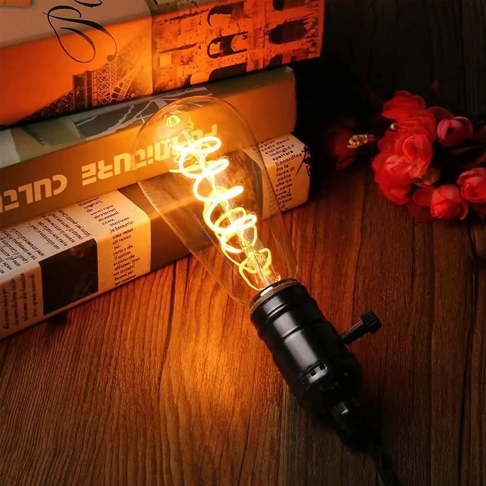SageSunny vintage LED-lamp E27 (soojavalge) 3tk komplekt – pakend ja tarvikud