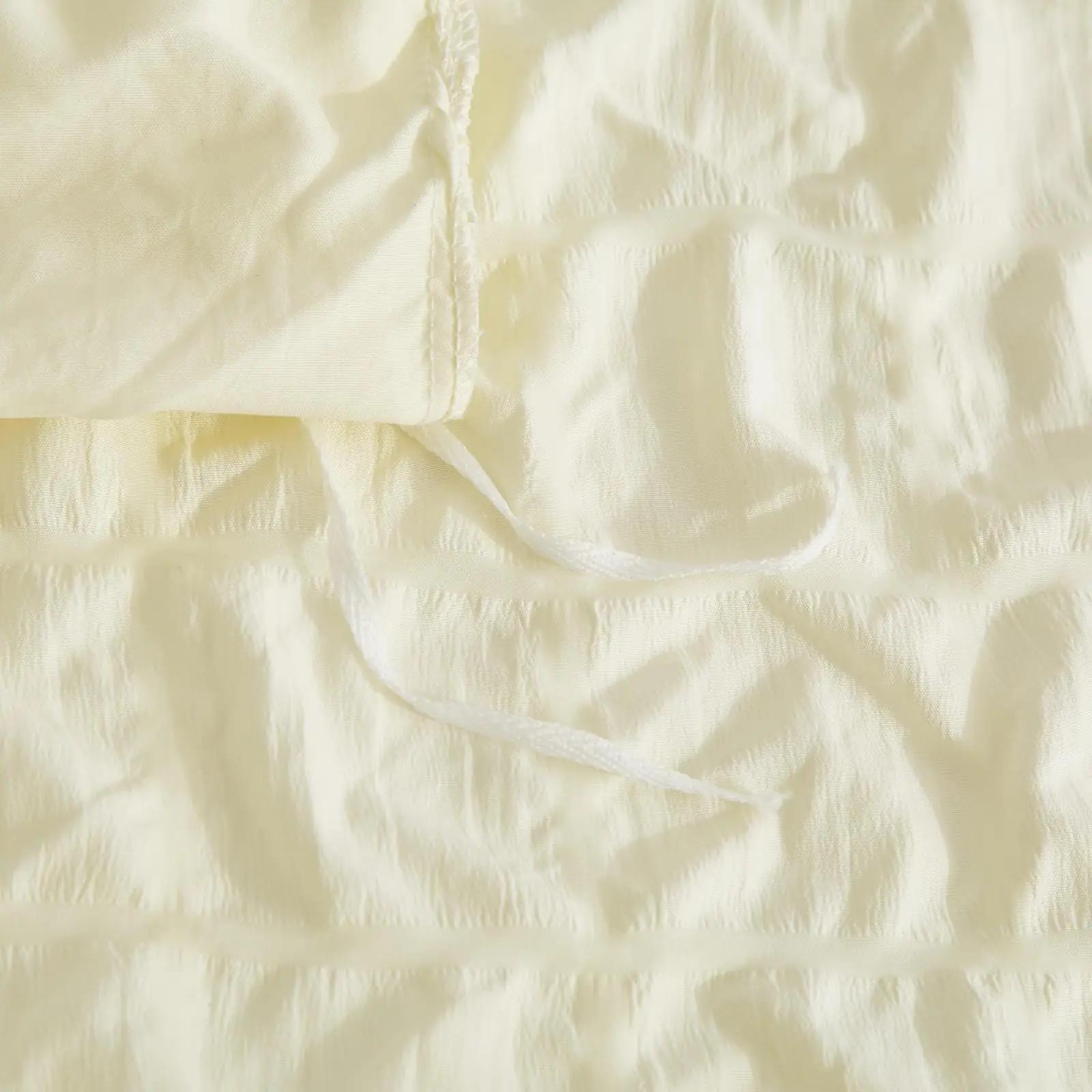 YASMENG pehme mikrofiber voodipesu 220 x 240 cm, beež – pilt 6