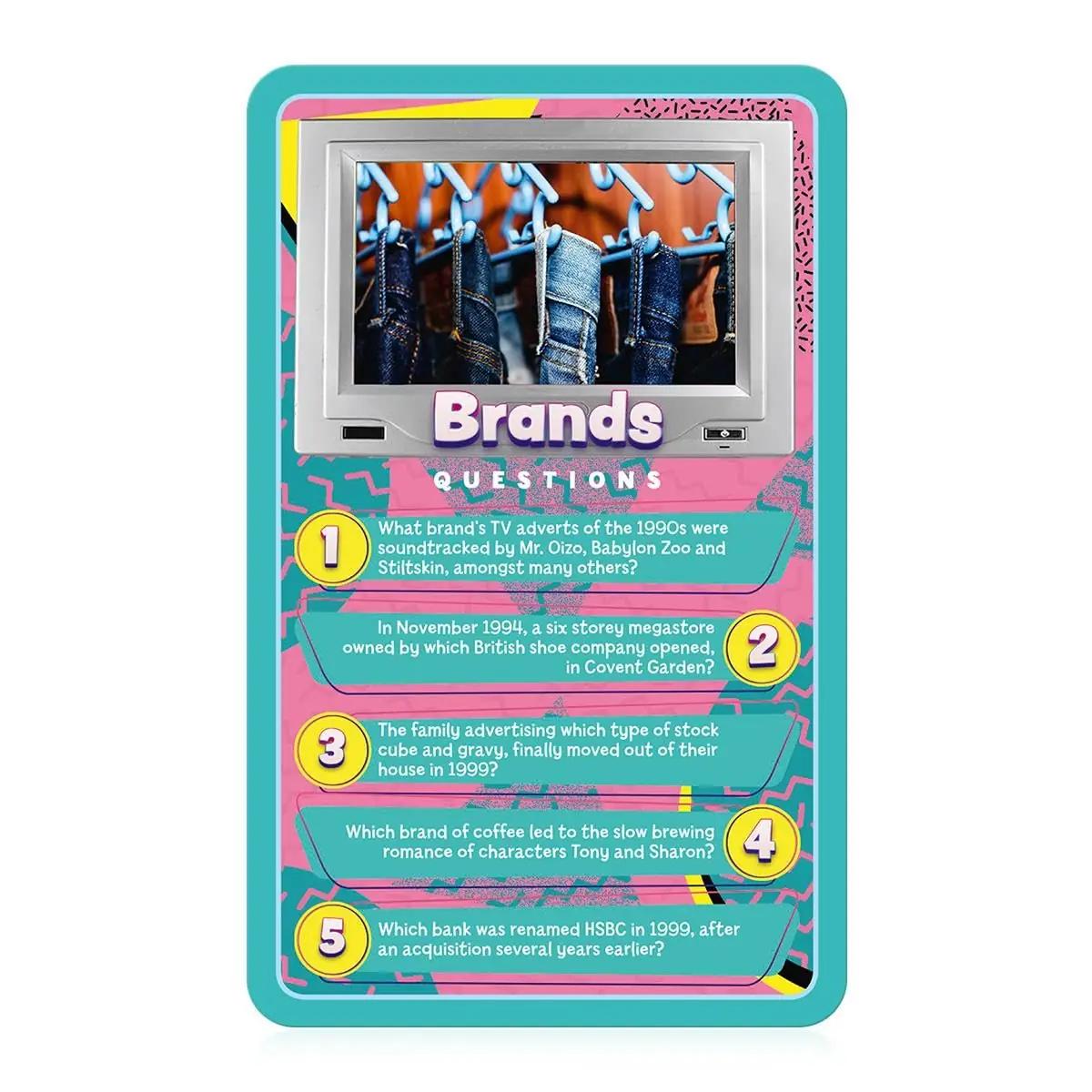 Top Trumps nostalgiline 90ndate trummikaar kaartmäng – lisavaade