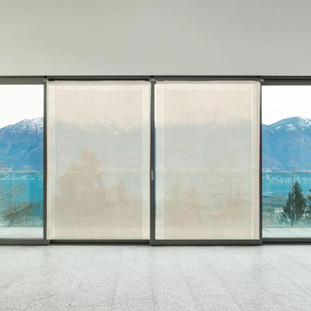 Cuore di lino linane aknakardin – kreemjas, elegantne 60×160 – kasutusnäide