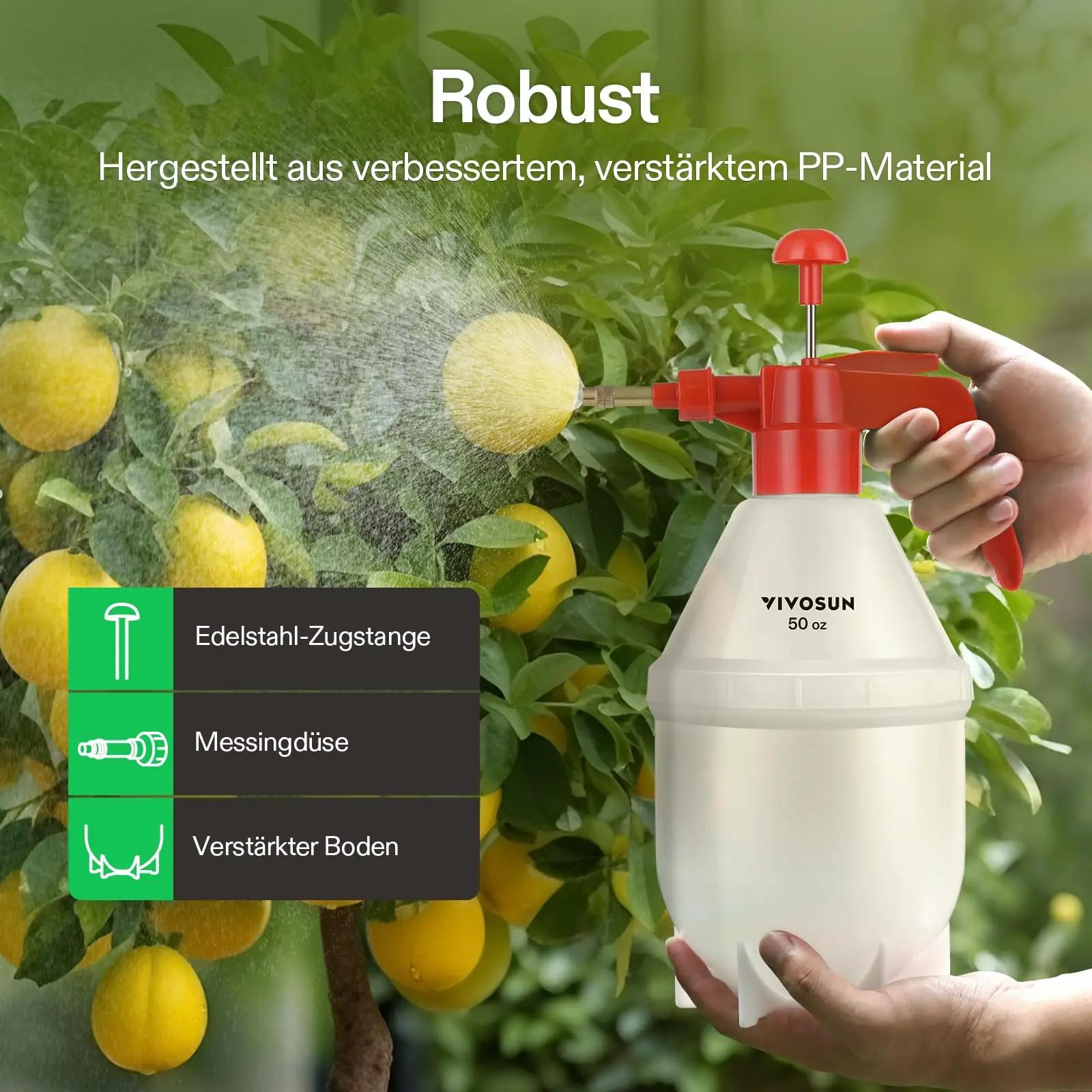 VIVOSUN ergonoomiline 1,5 L aiapihusti — vastupidav PP-materjal – pilt 6