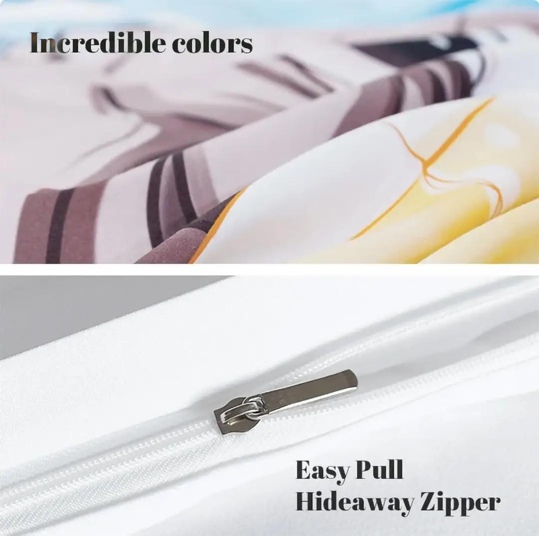 ZZTBQ pehme mikrofibra lastevoodipesu 135×200 kauniga – lisavaade