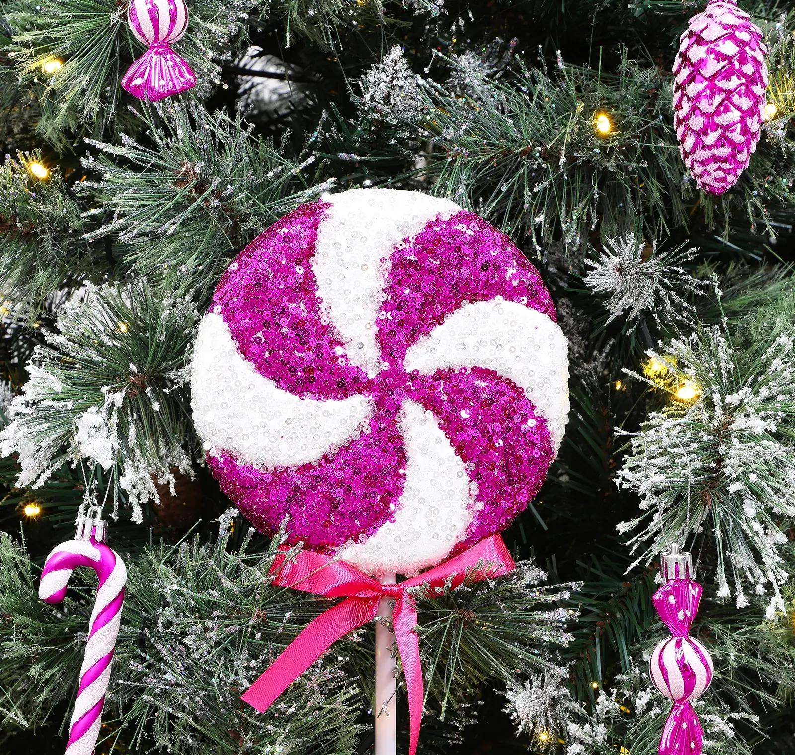 Christmas Concepts helkivast materjalist suur roosa – pilt 6