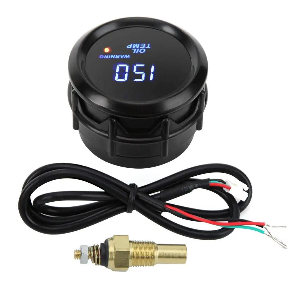 Tbest autoõli temperatuurinäidik 52mm sinise LED-iga