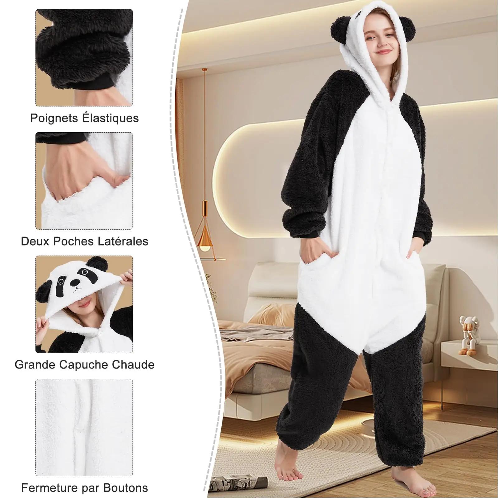 Luojida pehme pandaülikond — soe pidulik onesie kingitus – kasutusnäide