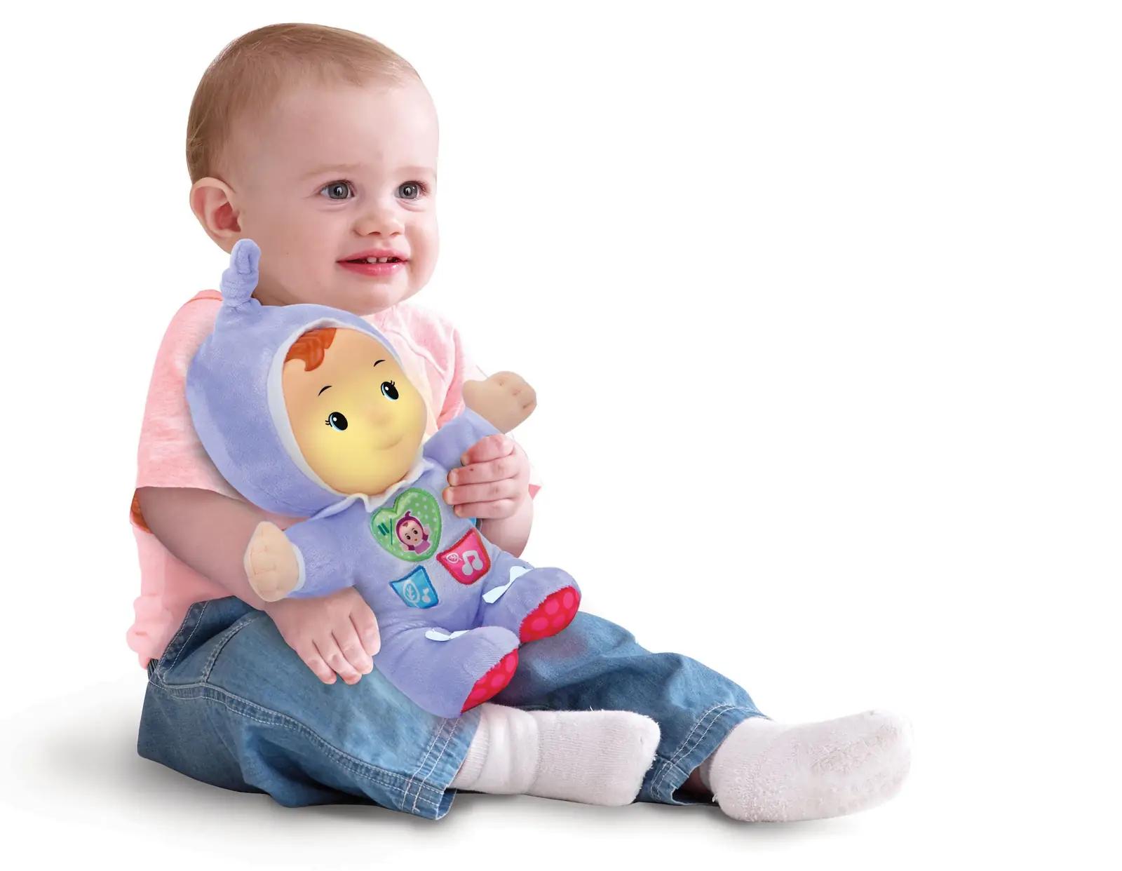 Vtech pehme beebinukk Louison – sobib kingituseks emadele – kasutusnäide