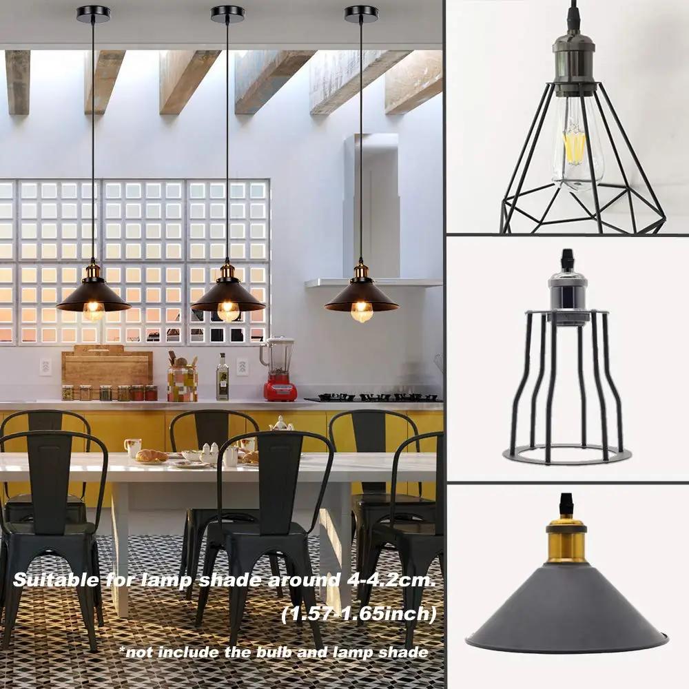 Sevenpers roosakuldne retro ripatslamp E27 pesa — stiilne – pilt 6