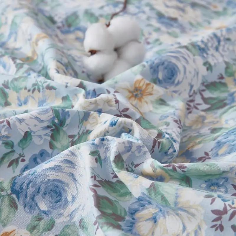 Gezu puuvillane voodipesu lillemustriga 220×240 cm — hingav ja – pilt 6