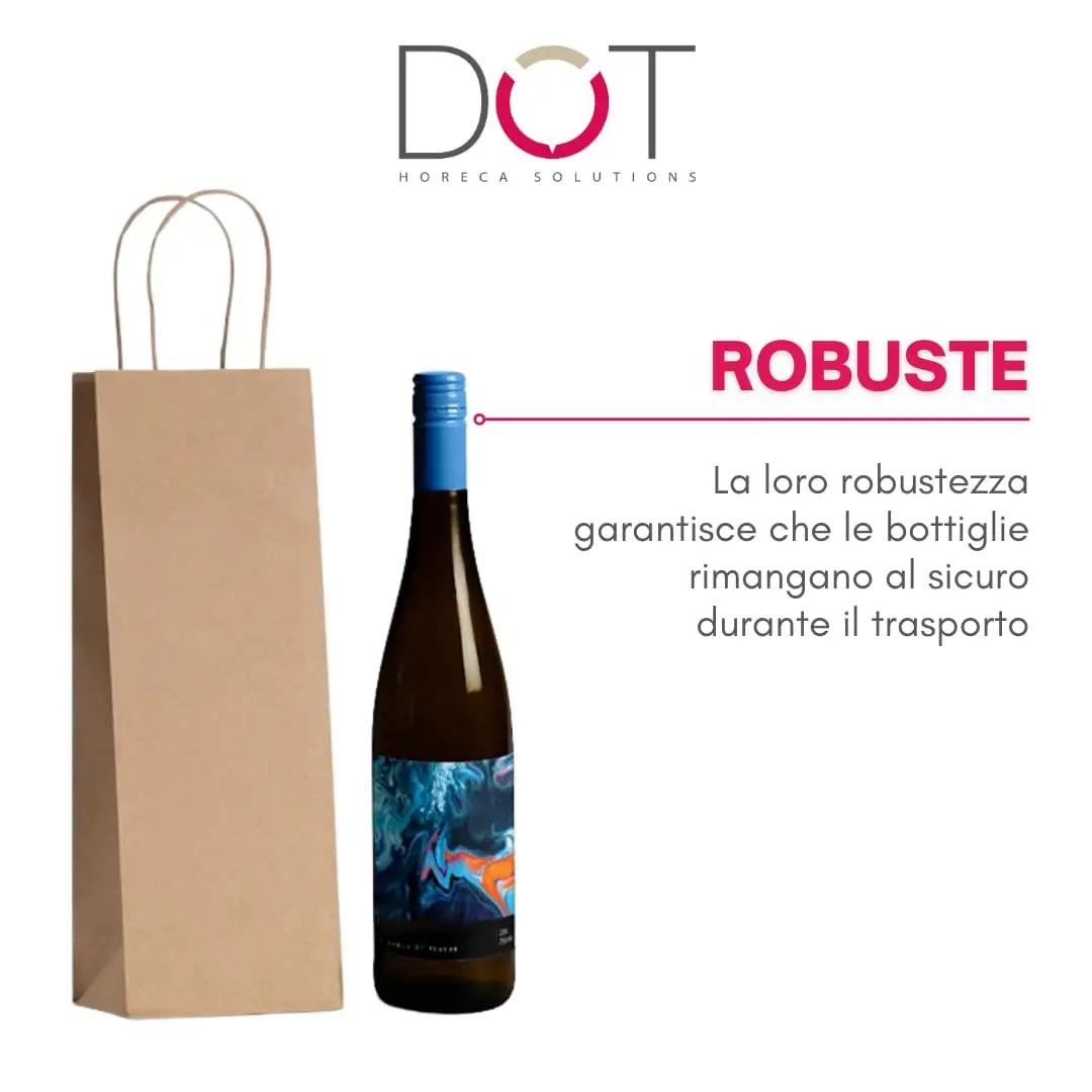 DOT Horeca Solutions kraftpaberist veini kinkekott 14×8×40cm – pakend ja tarvikud