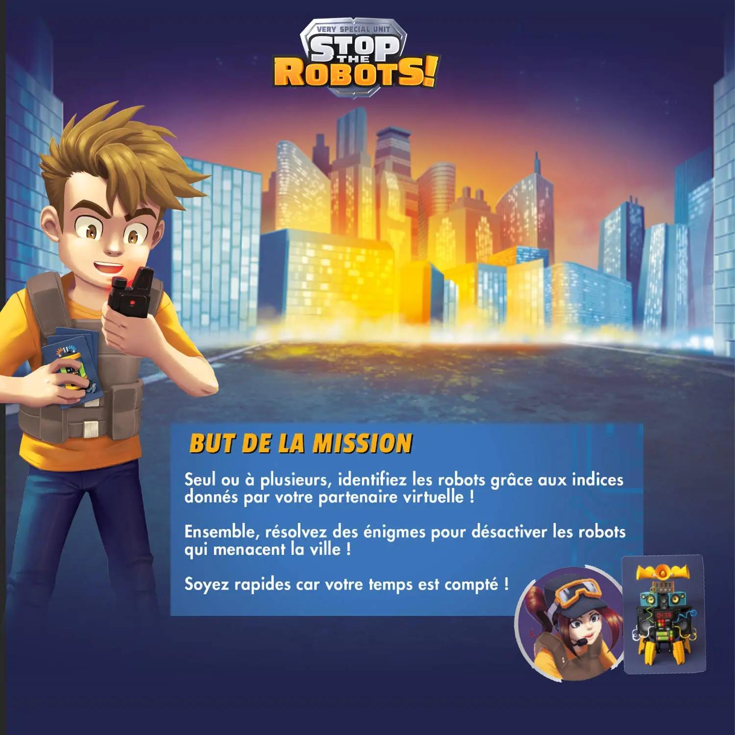 BANDAI lauamäng perele — Stop The Robots, kaasahaarav – kasutusnäide