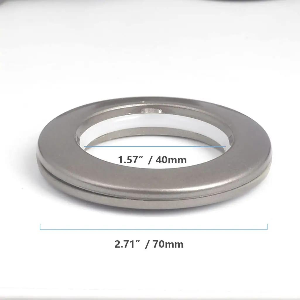 Kuasting vastupidavad plastikust kardinarõngad ja -öösid (40 mm) – detailne vaade