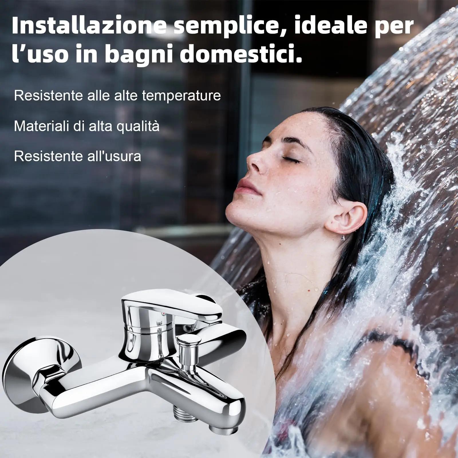 VOLTIX stiilne messingist vannisegisti LED-valgusega – detailne vaade
