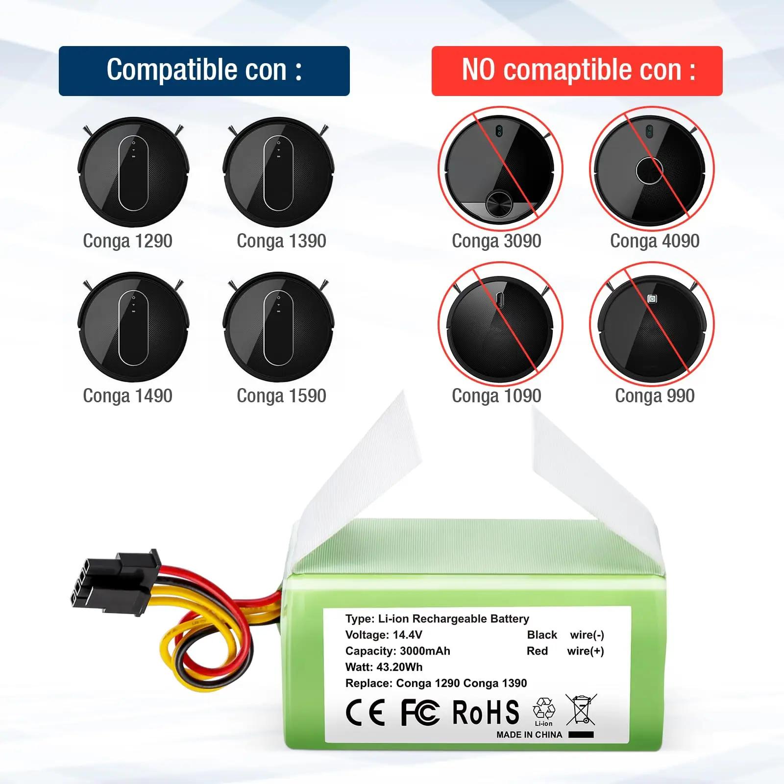 FirstPower asendusaku tolmuimejale – 3000 mAh ja 14,4 V – pakend ja tarvikud