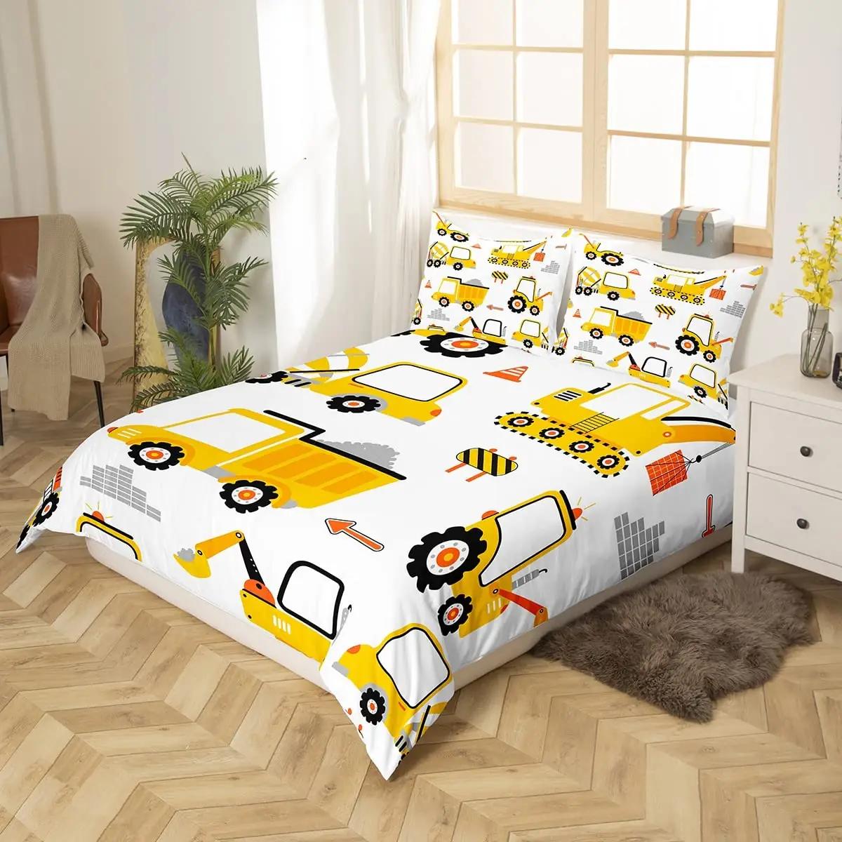 richhome laste voodipesu mikrofibrist – Cartoon Cars 220×240 – pakend ja tarvikud