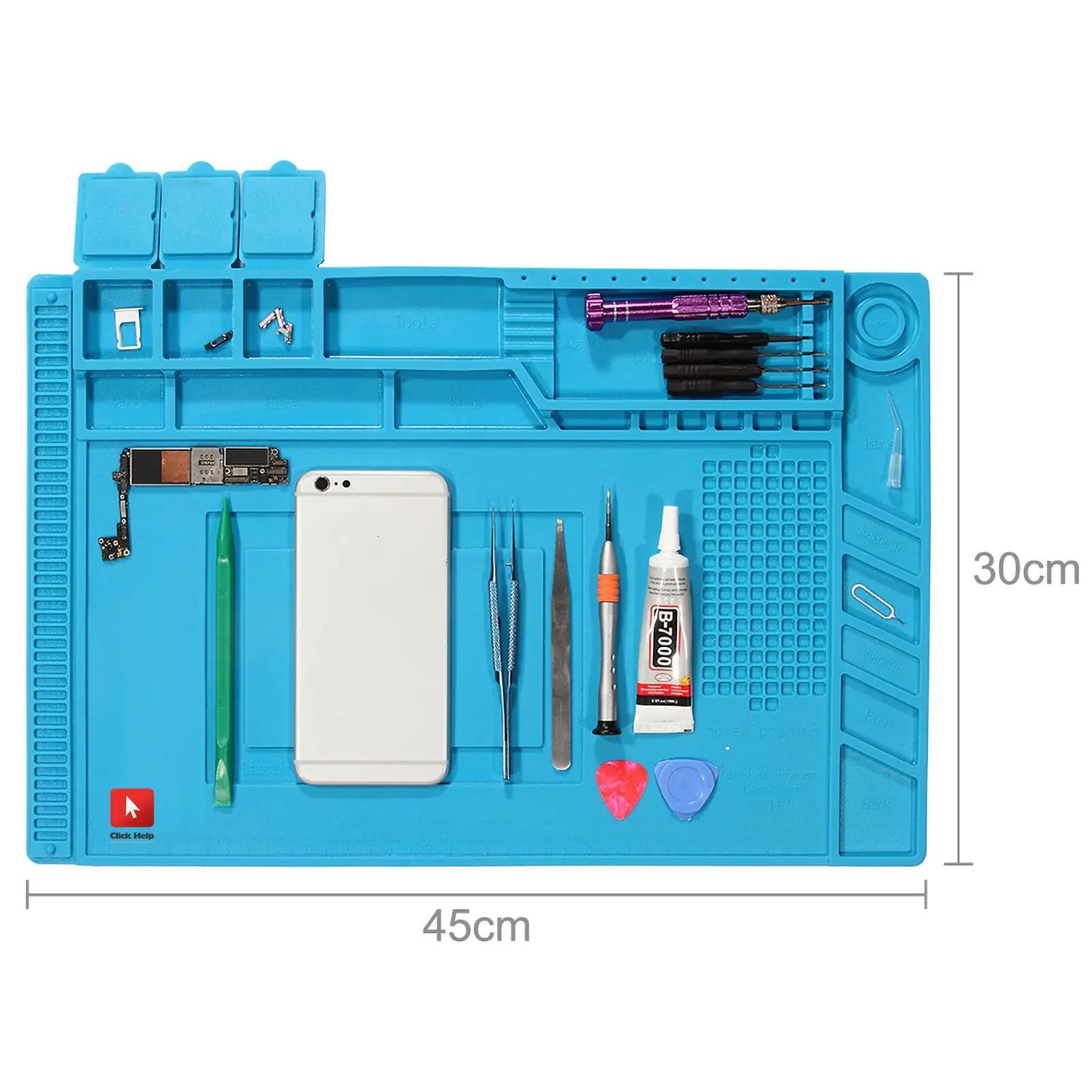 CLICK HELP silikoonist tööalune matt 30×45 cm – pakend ja tarvikud