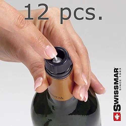Swissmar kummist veinikorgid 12 tk — tihe sulgemine kingituseks – pakend ja tarvikud
