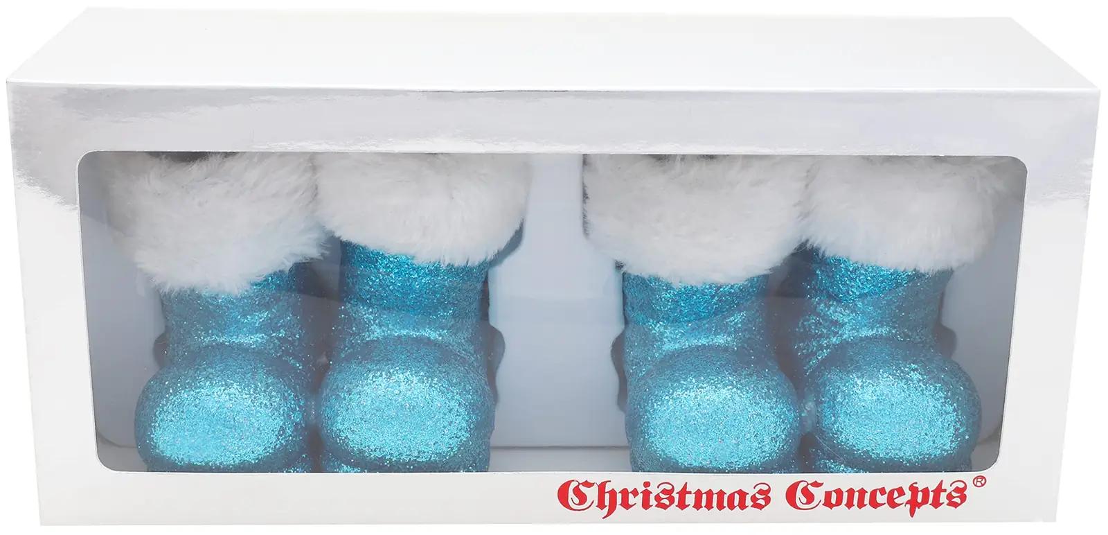 Christmas Concepts turkoosne jõulusokiga ripats – pehme pelsserv – pilt 7