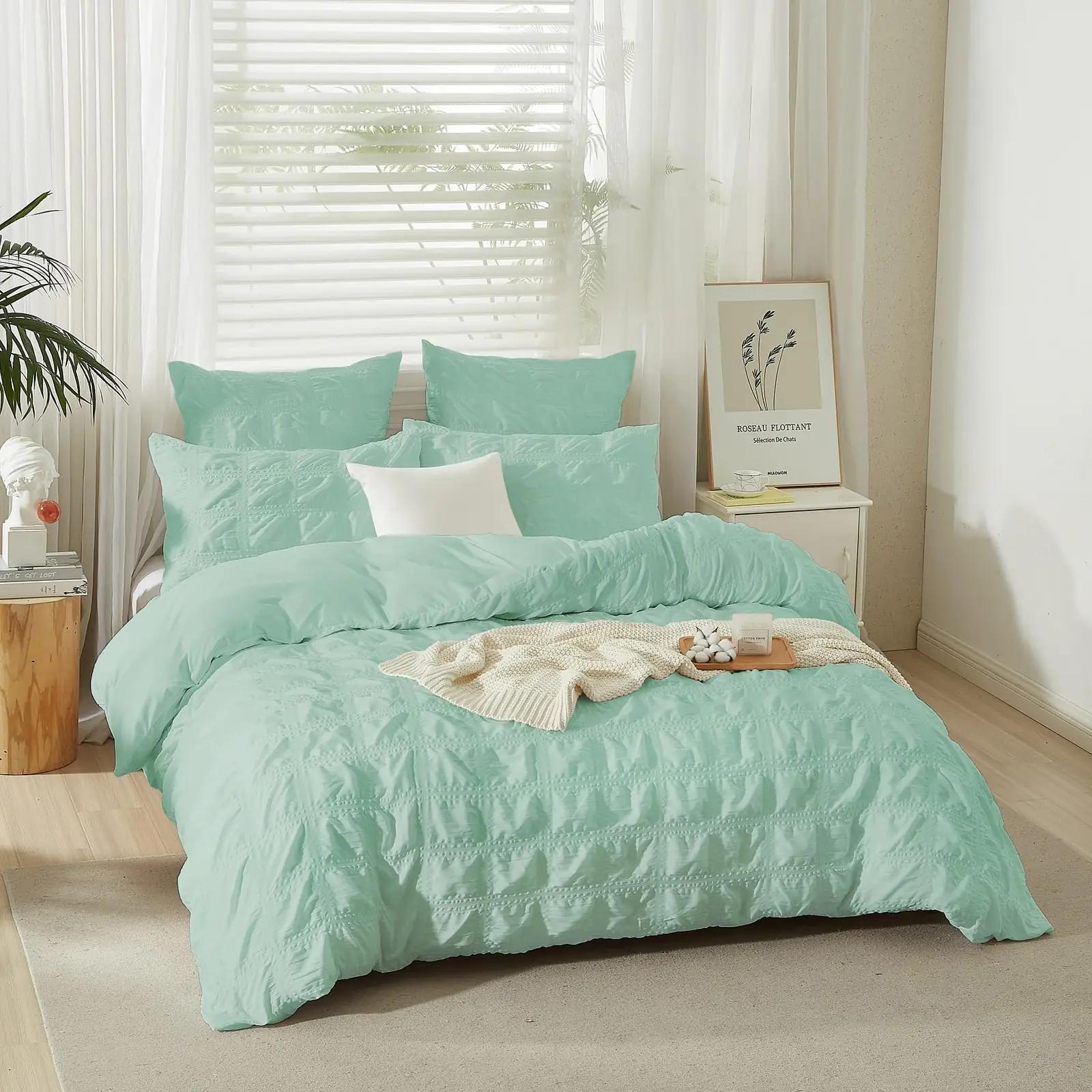 YASMENG pehme mikrofibra voodipesu 220×240 cm roheline – pilt 9