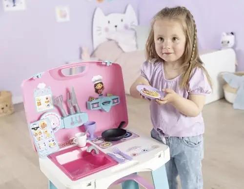 Smoby mänguköök Gabby’s Dollhouse – lasteõpetuseks ja mänguks – pakend ja tarvikud