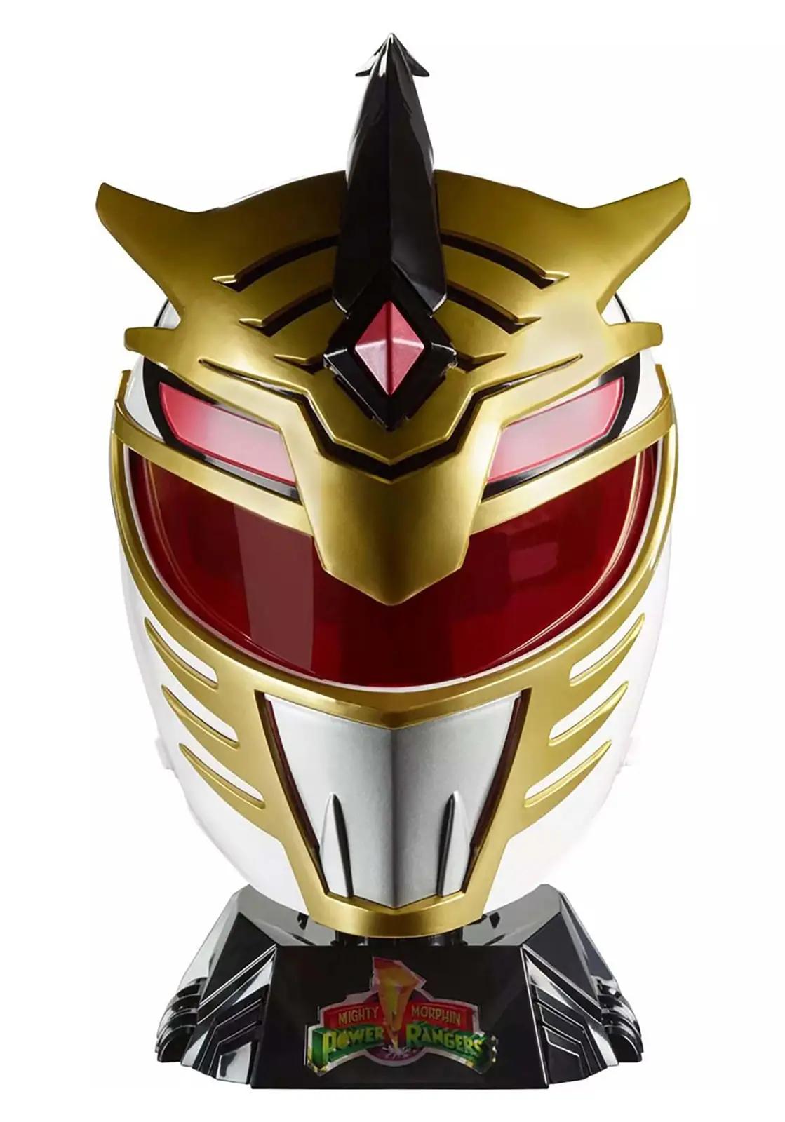 Power Rangers kuldne PVC elektriline Lord Drakkon helm
