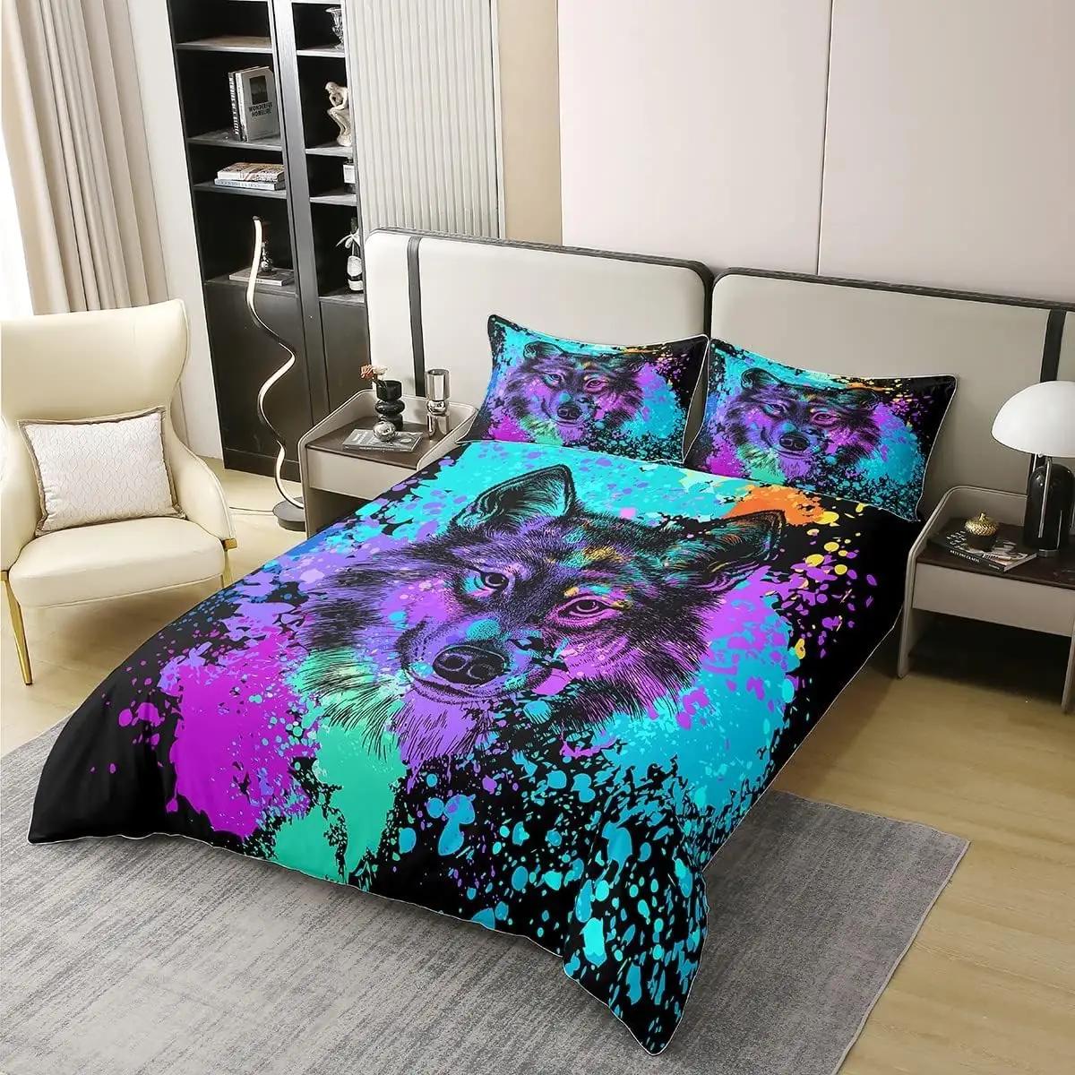 Homewish puuvillane voodipesu 220×240 cm loomaemaga – detailne vaade