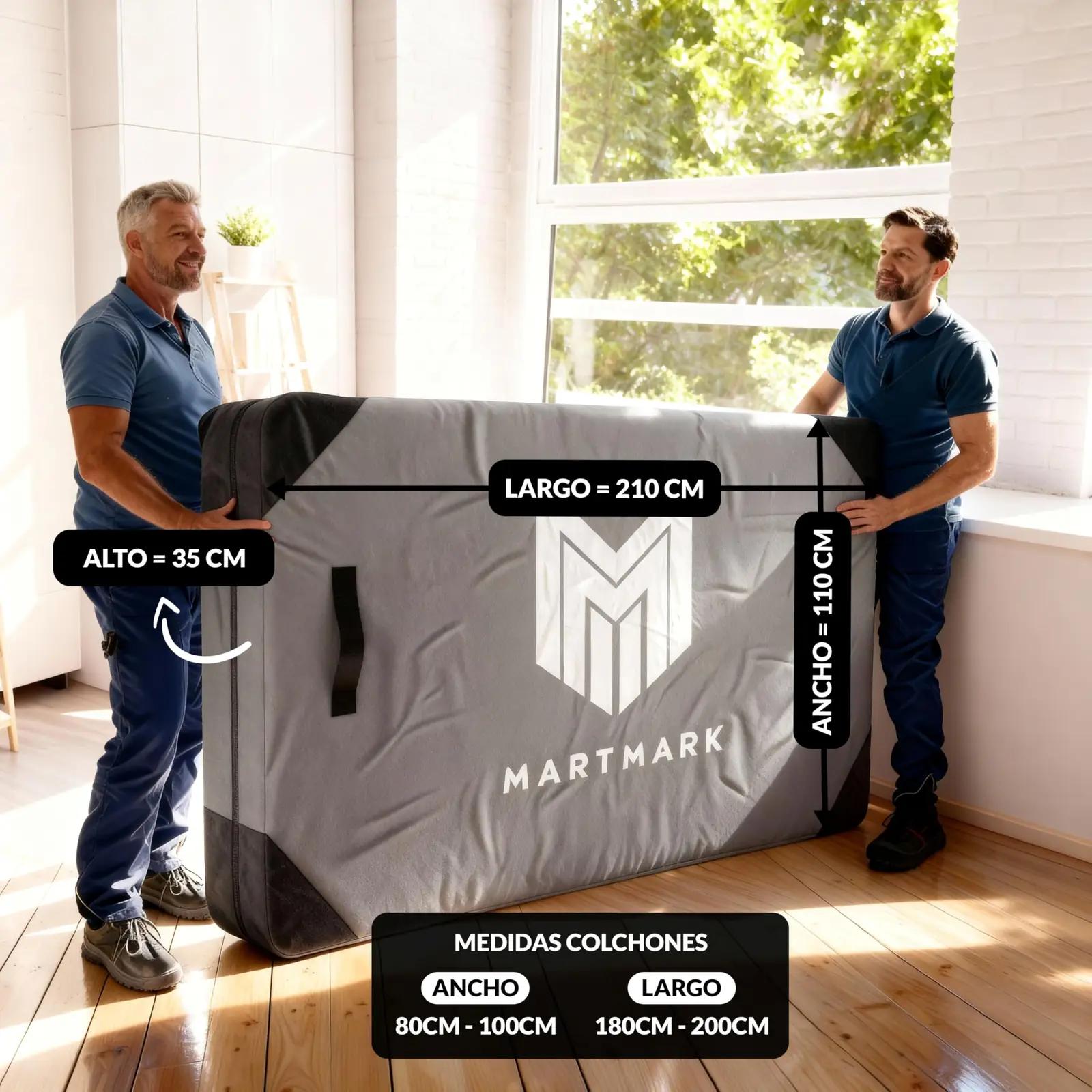 MartMark veekindel matratsikate ülevooluga kaitseks 110x210x35 – detailne vaade
