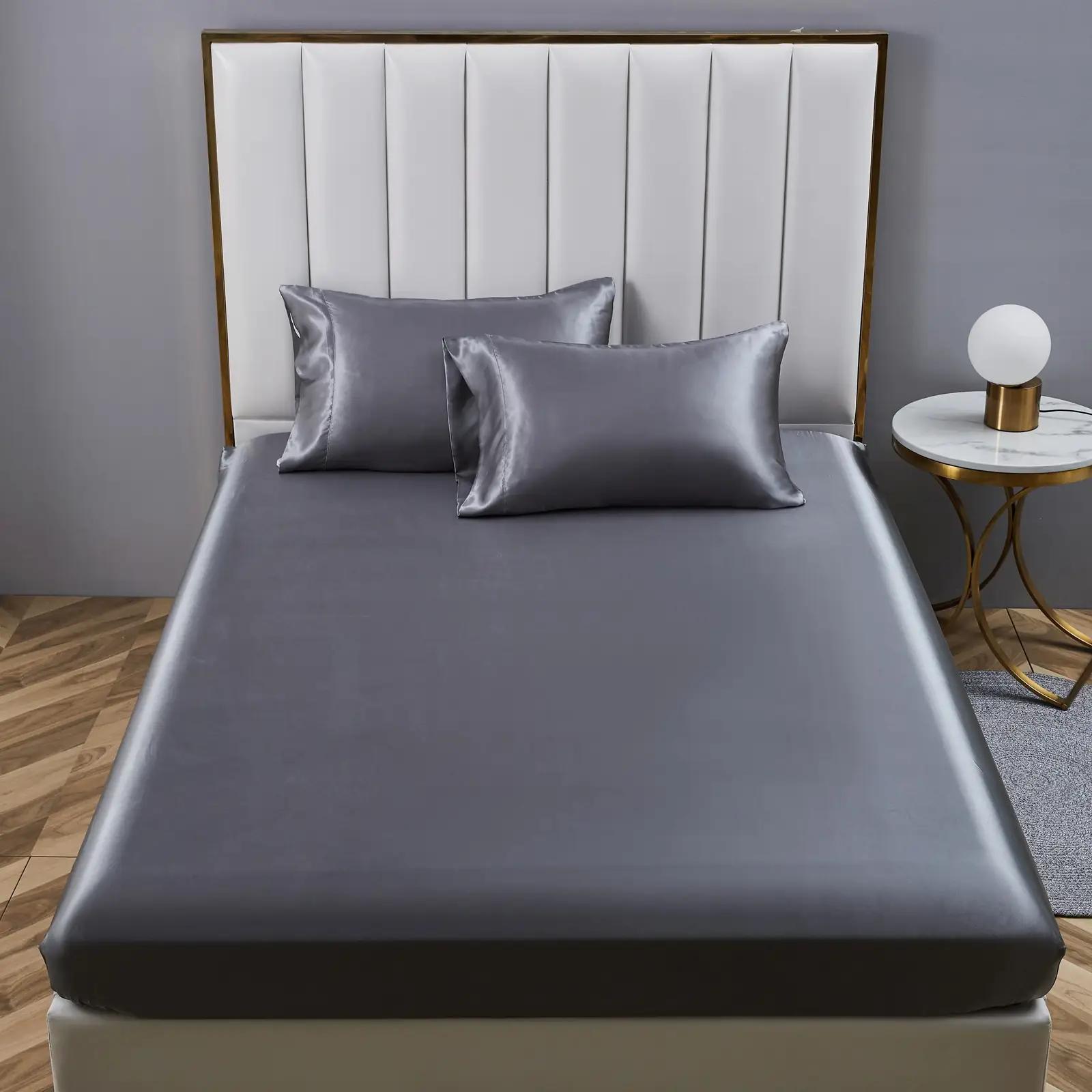 YASMENG satiinist voodilinad 200×200 cm – sile ja hingav