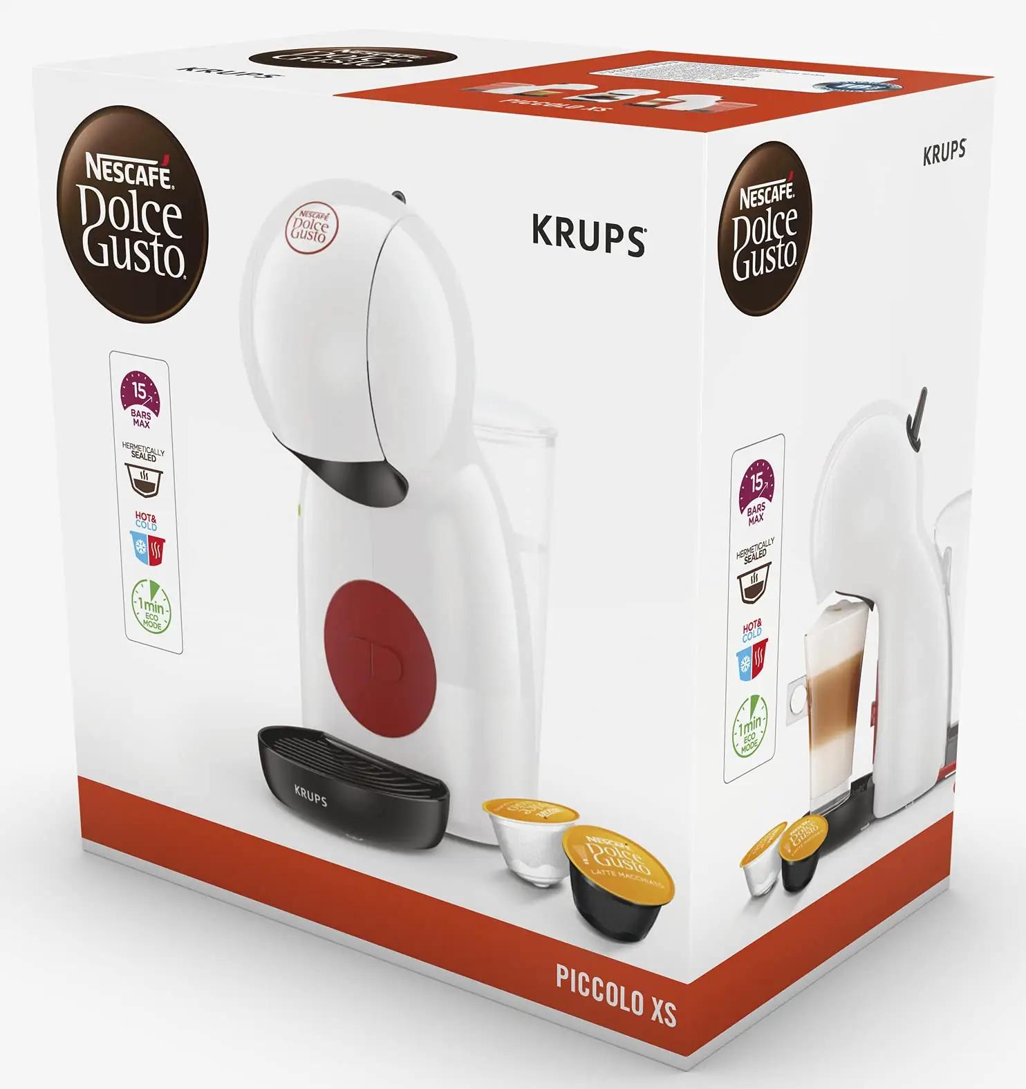 KRUPS kompaktne kapslivesiahi Piccolo XS – valge, öko‑režiim – pilt 9