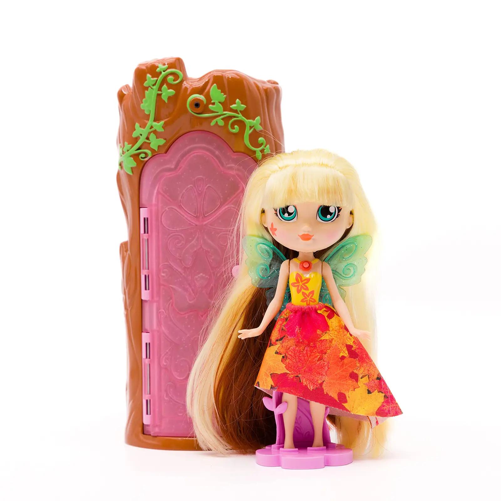 Bright Fairy Friends rõõmus PVC nukk tütarlastele – kingitus – pakend ja tarvikud