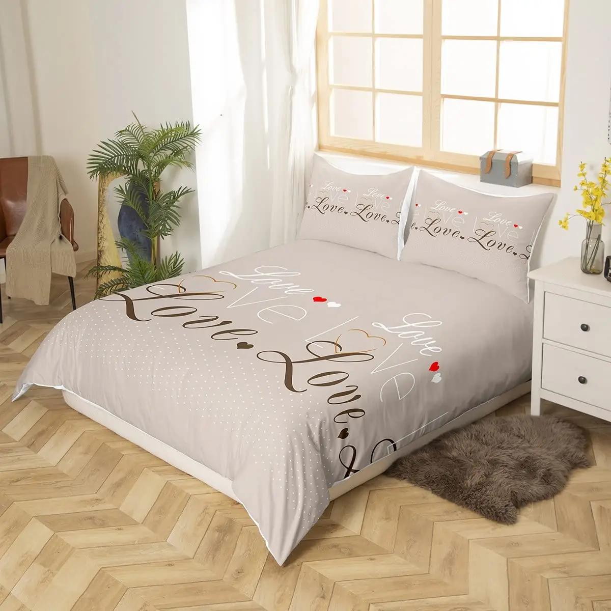 Homemissing pehme mikrofibra voodipesu 220×240 cm — romantiline – detailne vaade